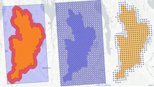 Figure 2. Processing the shapefile and downloading relevant grid points.