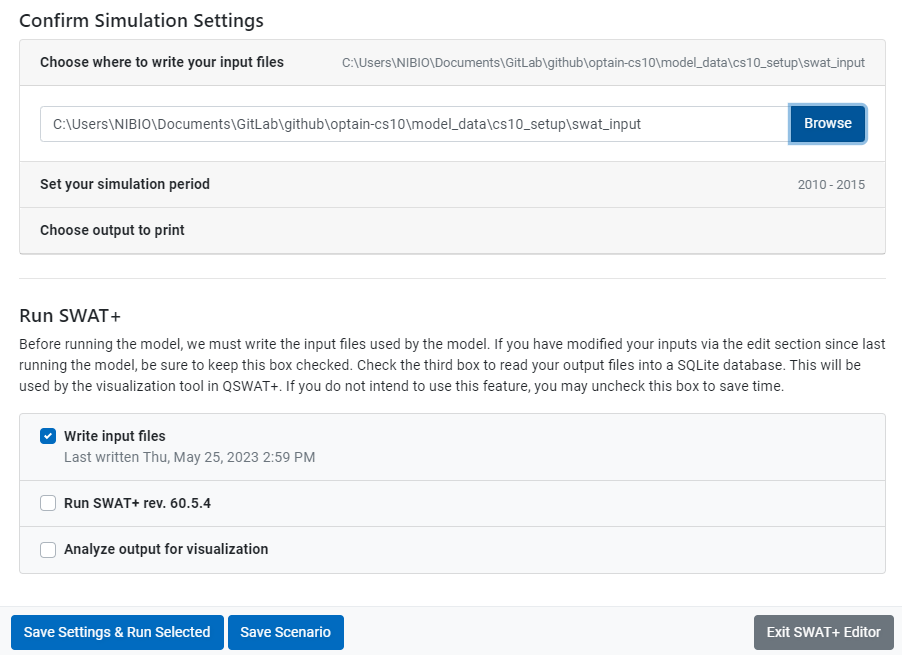 Confirm Simulation Settings. Make sure to follow the instructions carefully here.